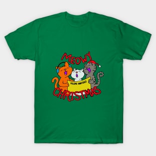 Meowy Christmas T-Shirt